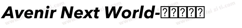 Avenir Next World字体转换